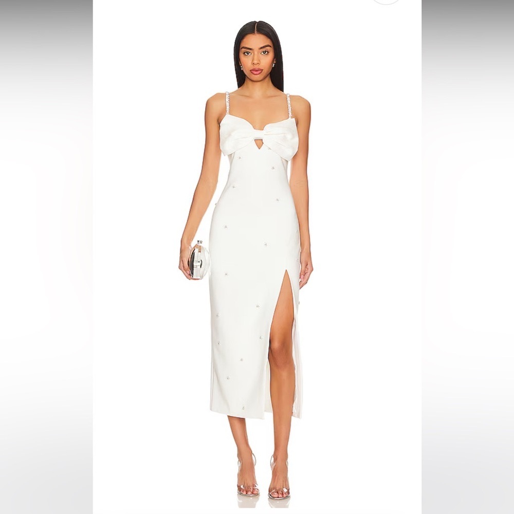 LIKELY Domenica Dress in White